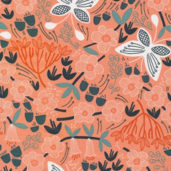 Bio Baumwolle - Alice Holt orange - Stockbridge - Cloud9 Fabrics